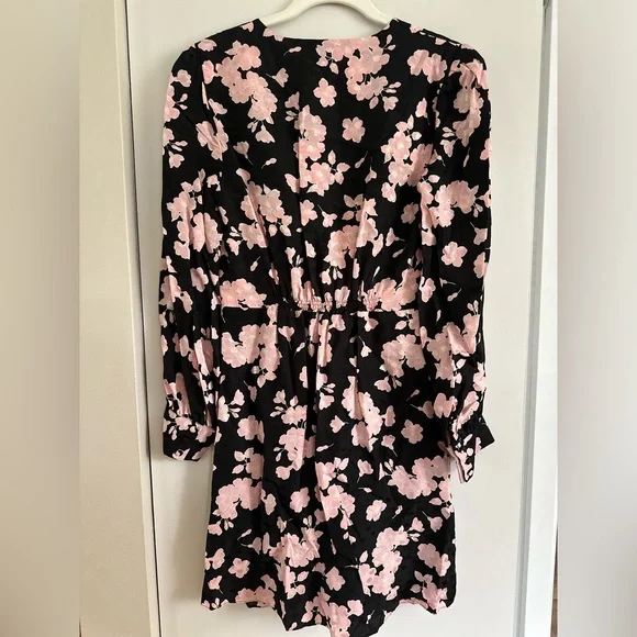 THE KOOPLES Garden Of Eden Mini Dress Size 3 Floral Print Flower V-Neck NEW NWT - Picture 8 of 10